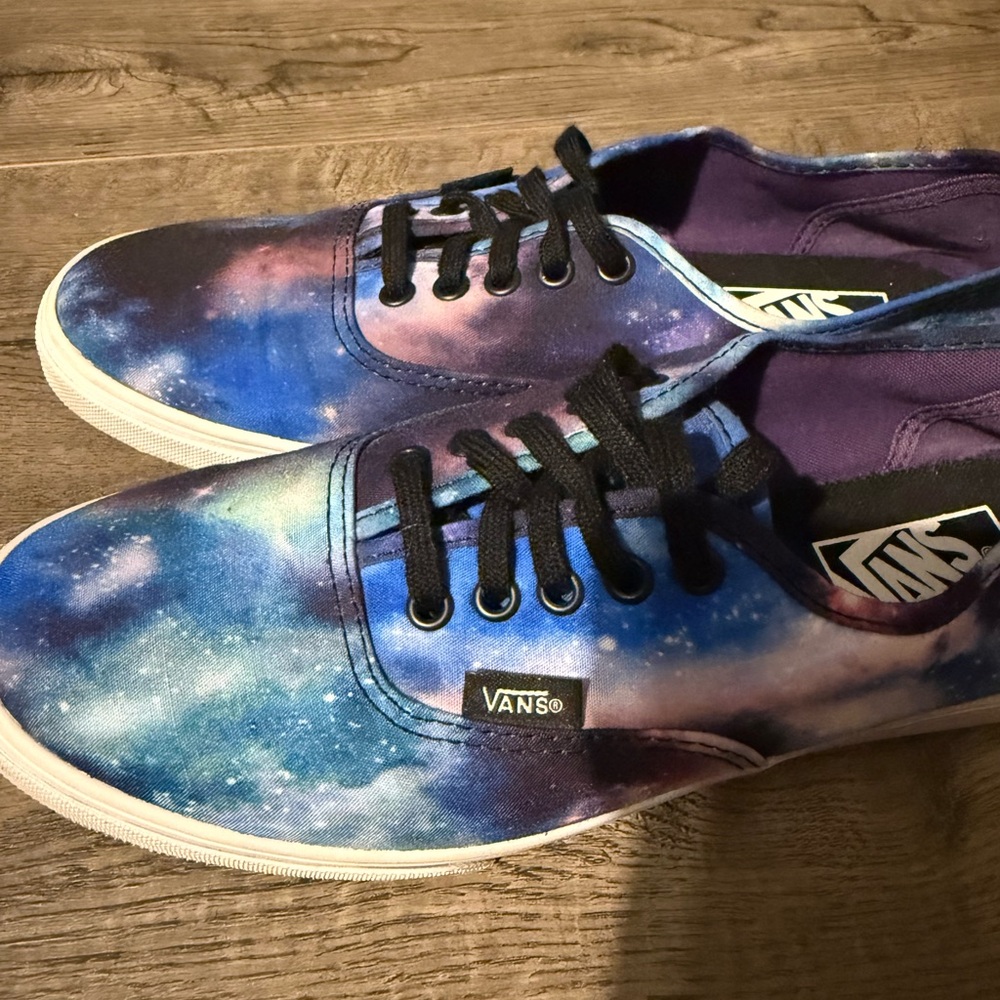 Vans Men's Galaxy Print Sneakers - Blue and Purple